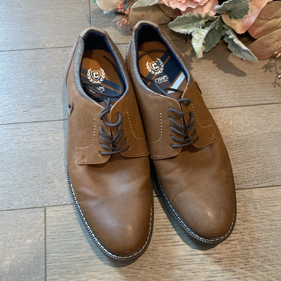 Brown Chaps Dress Shoes 10.5 - Picture 3 of 7